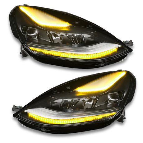 Oracle 2021+ Tesla Model 3 Dynamic ColorSHIFT  Headlight DRL Upgrade Kit
