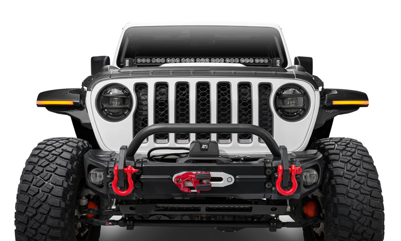 Bushwacker 18-22 Jeep Wrangler 2/4 portes / 20-22 Jeep Gladiator Trail Armor Capot Armor (3 pièces) - Tex. Blk