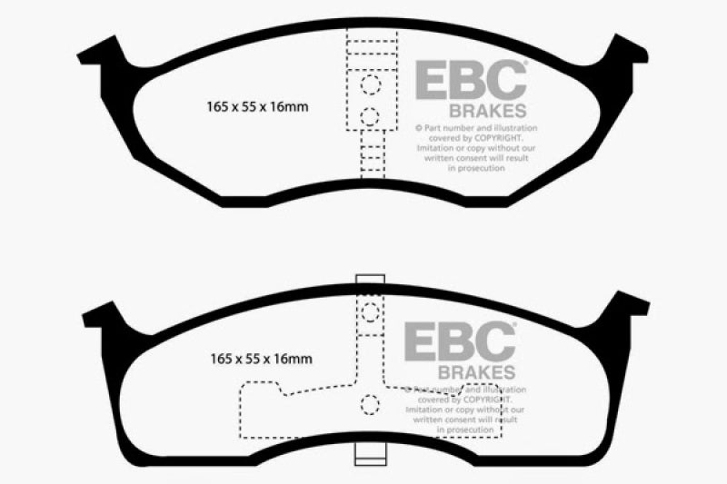 Plaquettes de frein avant EBC 99-04 Chrysler 300M 3.5 Ultimax2