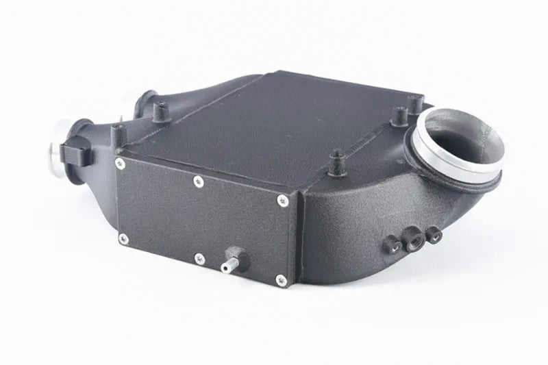 Refroidisseur d'air de suralimentation à montage supérieur CSF 2014+ pour BMW M3/M4 (F8X) - Noir froissé
