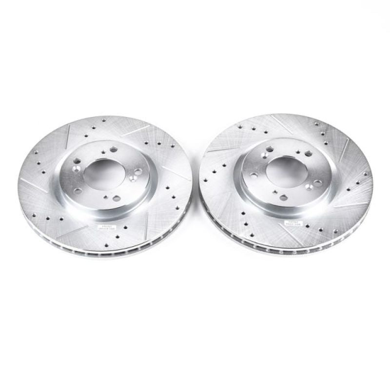 Disques de frein avant Power Stop 00-09 Honda S2000 Evolution percés et fendus - Paire