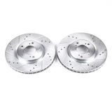 Disques de frein avant Power Stop 00-09 Honda S2000 Evolution percés et fendus - Paire