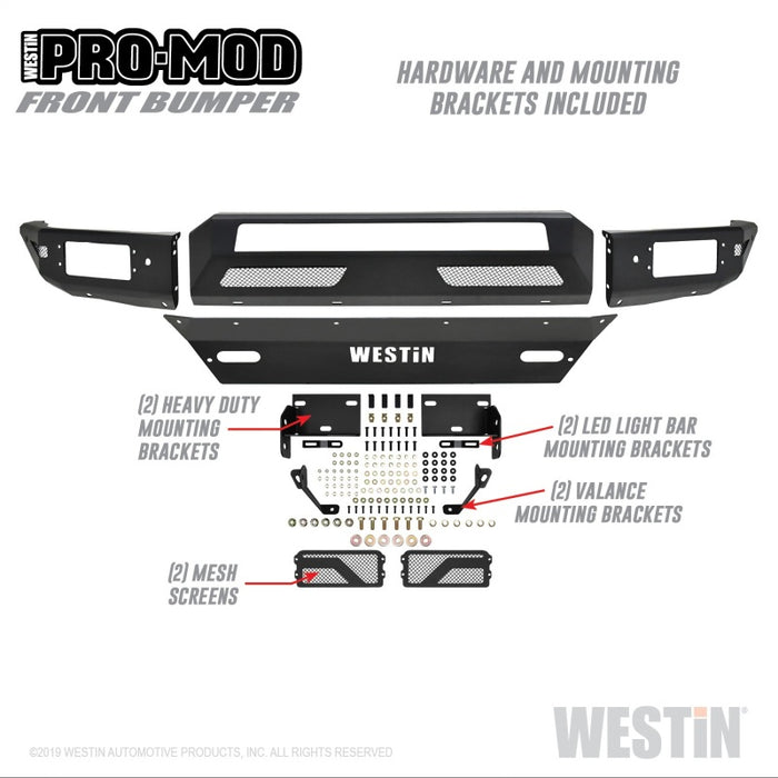 Pare-chocs avant Westin 16-19 Chevy/GMC Silverado/Sierra 1500 Pro-Mod