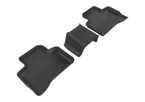 3D MAXpider 20162020 Mercedes-Benz GLC-Class X205 Kagu 2nd Row Floormats - Black 3D MAXpider
