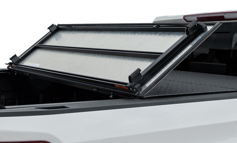 Access LOMAX Pro Series Tri-Fold Cover 16-19 Nissan Titan/Titan XD 6ft 6in Bed - Blk Diamond Mist