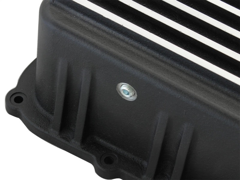 Carter de transmission de puissance aFe usiné noir 11-14 Ford 6R140 Trucks V8 6,7 L (td)