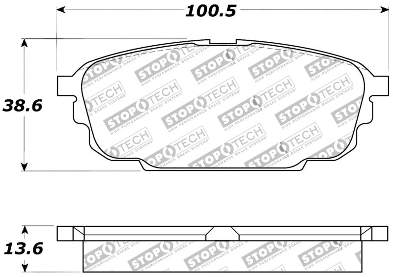 Plaquettes de frein StopTech Performance