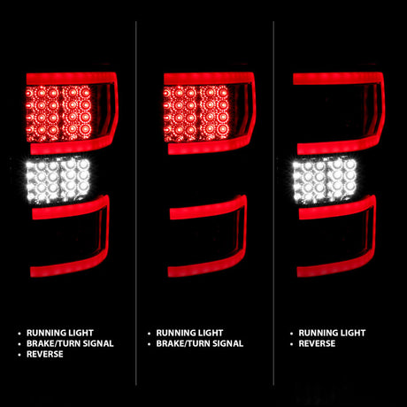 Feux arrière à LED ANZO 18-19 Ford F-150 chromés