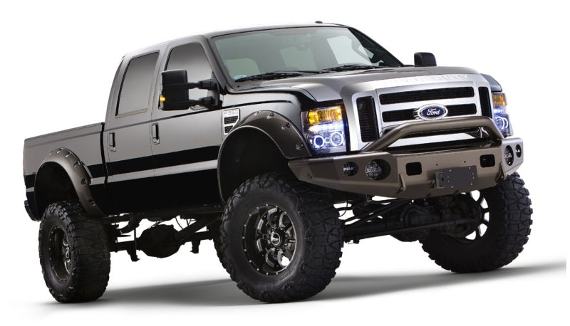 Élargisseurs de style découpé Bushwacker 08-10 Ford F-250 Super Duty 2 pièces - Noir