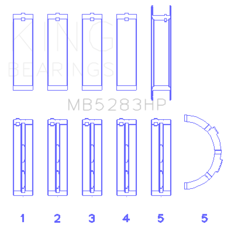 Jeu de roulements principaux King Performance - Taille standard X