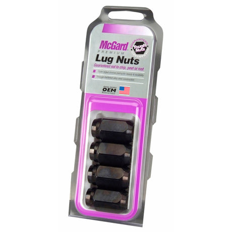 Écrou de roue hexagonal McGard (siège conique) M12X1,5 / 13/16 Hex / 1,5 po de longueur (paquet de 4) - Noir