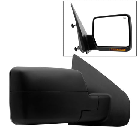 xTune Ford F150 04-06 Power Heated Amber LED Signal OE Mirror Right MIR-03348AEBH-P-R