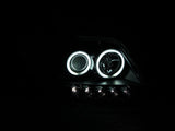 Phares de projecteur ANZO 1997-2003 Ford F-150 avec halo noir (CCFL)