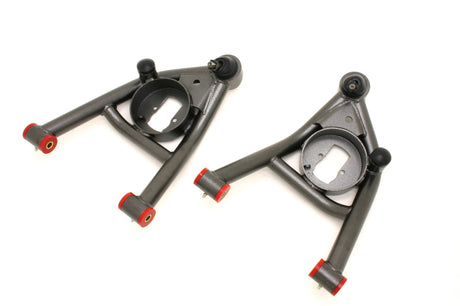 BMR 64-72 A-Body Non-Adj. Lower A-Arms (Polyurethane) - Black Hammertone BMR Suspension