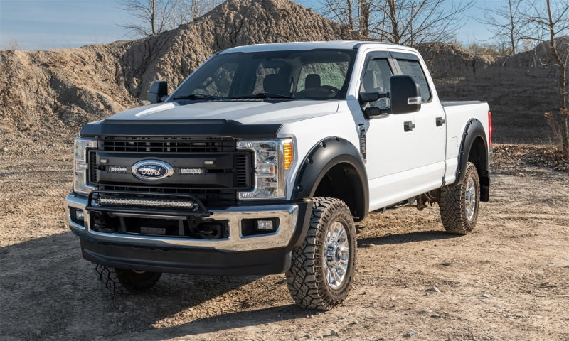 Élargisseurs de poche Bushwacker 17-18 Ford F-250 Super Duty 4 pièces - Noir