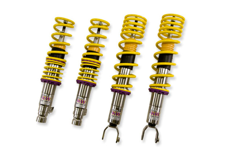 Kit de suspension à ressorts hélicoïdaux KW V3 Honda Civic CRX; Berline à hayon coupé avec supports de fourche inférieurs arrière