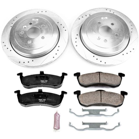 Power Stop 13-18 Lincoln MKT Rear Z23 Evolution Sport Brake Kit