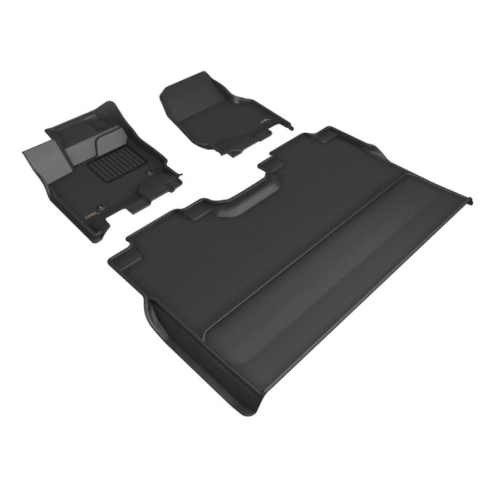 Tapis de sol 3D Maxpider 22-23 Ford F-150 Supercrew Kagu - Noir R1 R2