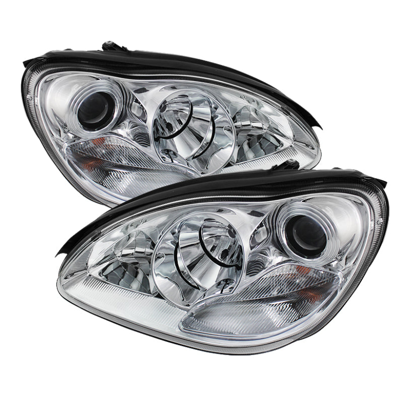 Phares de projecteur Spyder Mercedes Benz Classe S 03-06 Modèle Xénon/HID - Chrm PRO-YD-MBW220-HID-C