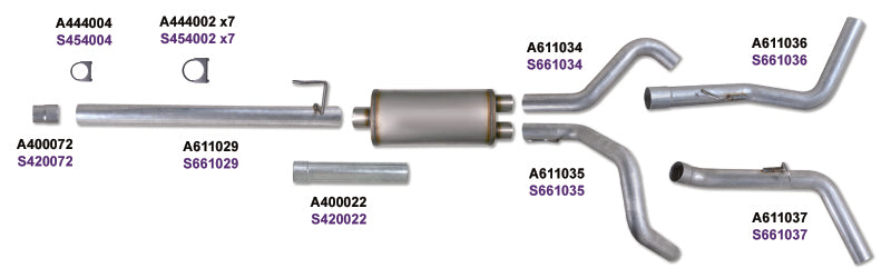 KIT Diamond Eye 3 pouces CB DOUBLE GAZ AL FORD 5.4L F150 04-08