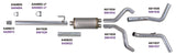 KIT Diamond Eye 3 pouces CB DOUBLE GAZ AL FORD 5.4L F150 04-08
