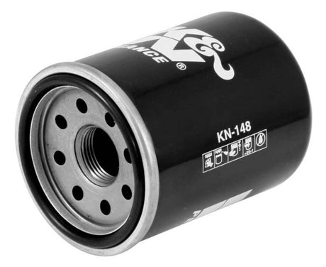 Filtre à huile K&amp;N 01-12 Yamaha FJR 1300/1300A/1300AE/1300AS 2,688 po de diamètre extérieur x 3,813 po de hauteur