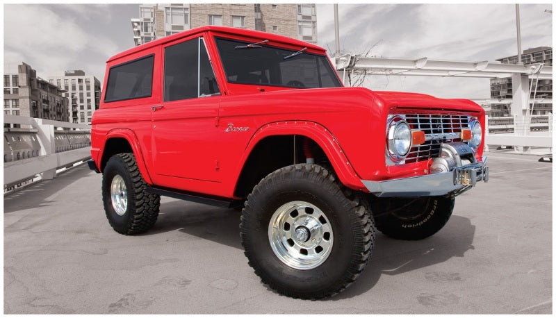 Élargisseurs de style découpé Bushwacker 66-77 Ford Bronco 2 pièces - Noir