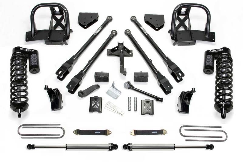 Système Fabtech 05-07 Ford F350 4WD 6 pouces 4Link avec DLS 4.0 C/O et DLS Rr