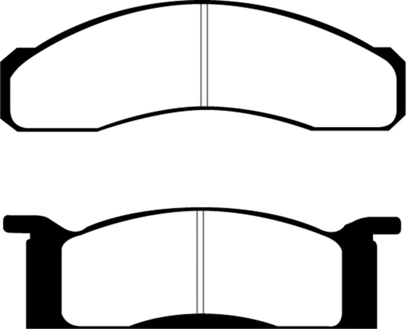 Plaquettes de frein avant EBC 70 Ford Fairlane 4.1 Yellowstuff
