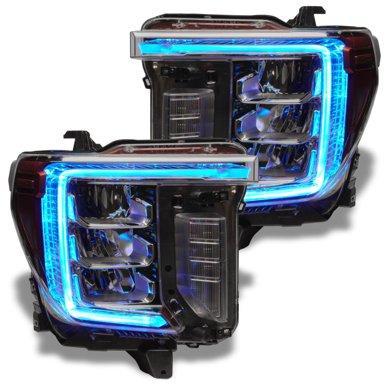 Oracle 20-21 GMC Sierra 2500/3500 HD RGB+W Headlight DRL Kit - ColorSHIFT w/o Cntrl