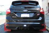 Garde-boue noir Rally Armor 12-19 Ford Focus ST / 16-19 RS avec logo gris
