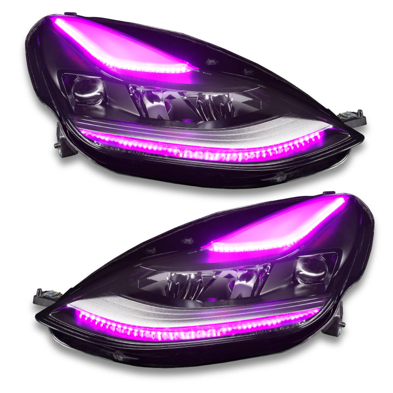 Oracle 2021+ Tesla Model 3 Dynamic ColorSHIFT  Headlight DRL Upgrade Kit