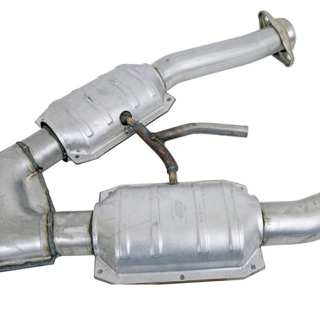 BBK 94-95 Mustang 5.0 Short Mid X Pipe avec convertisseurs catalytiques 2-1/2 pour collecteurs à tube long BBK