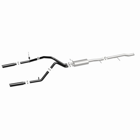Cat-Back MagnaFlow SYS 3,5 pouces à embouts arrière divisés doubles noirs 10-13 Chevy Silverado / GMC Sierra 5,3 L