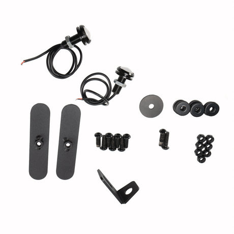 Ensemble complet de garde-boue en tube d'acier Rugged Ridge HD noir 18-19 JL