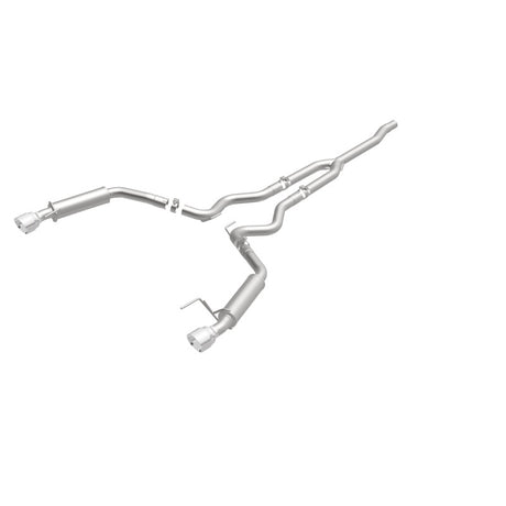 Cat-Back MagnaFlow 15-16 Ford Mustang 2,3 L L4 Competition SS 3 pouces arrière double divisé 4,5 pouces embouts noirs