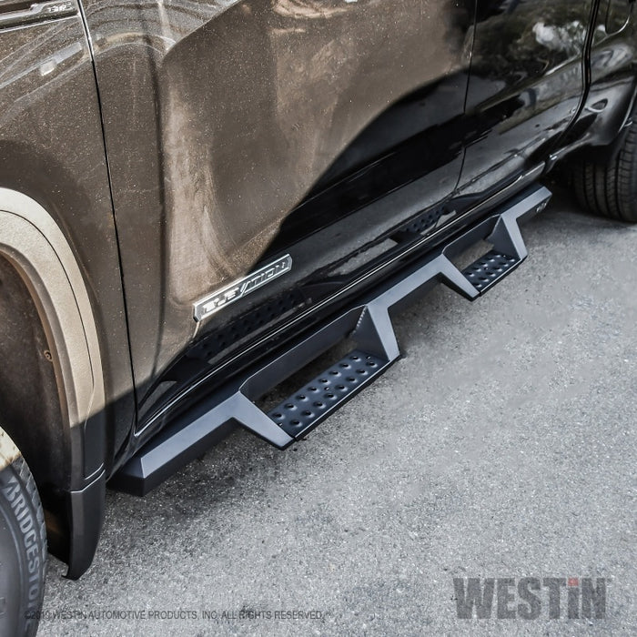 Marchepieds Westin 19-20 Chevrolet Silverado / GMC Sierra 1500 Double Cab HDX Drop Nerf - Noir texturé