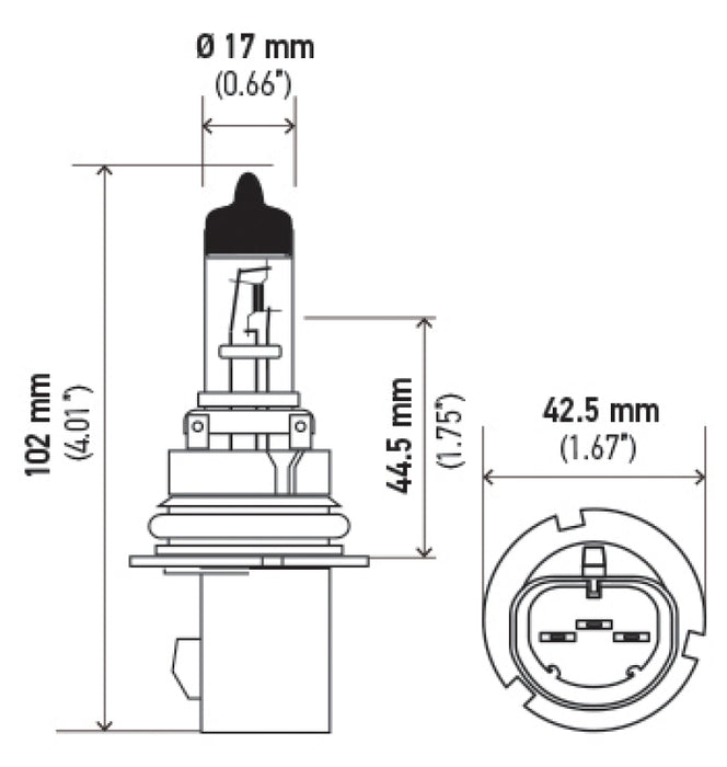 Ampoule Hella Hb5 9007 12V 65/55W Xen Ylw