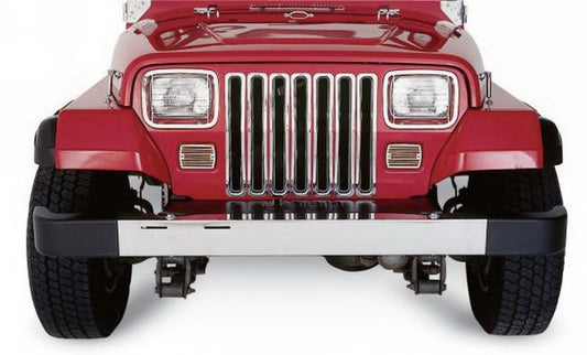 Rampage 1987-1995 Jeep Wrangler(YJ) Grille Inserts - Chrome