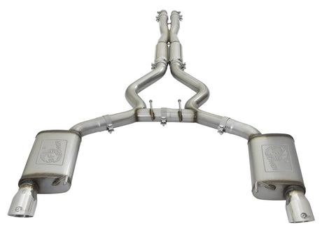 aFe 20-22 Audi RS6 Avant V8 4L(tt) MACH Force-Xp 3 pouces à 2,5 pouces 304 SS Cat-Back avec embout poli
