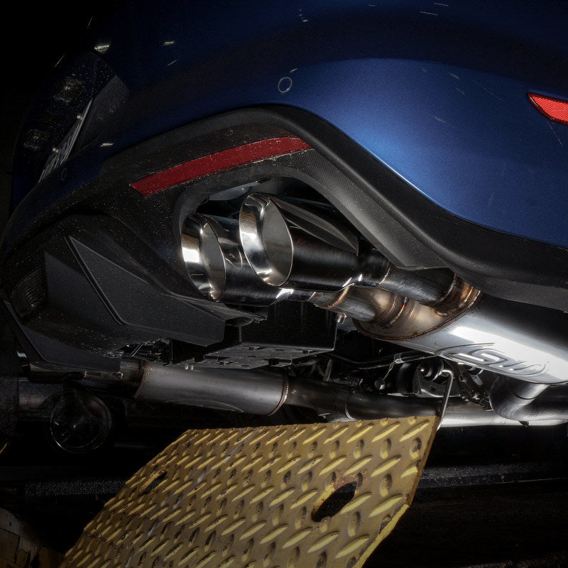 Tuyau d'échappement en X Performance Connect Cat-Back Redline pour Ford Mustang GT 18+ en acier inoxydable avec soupapes actives