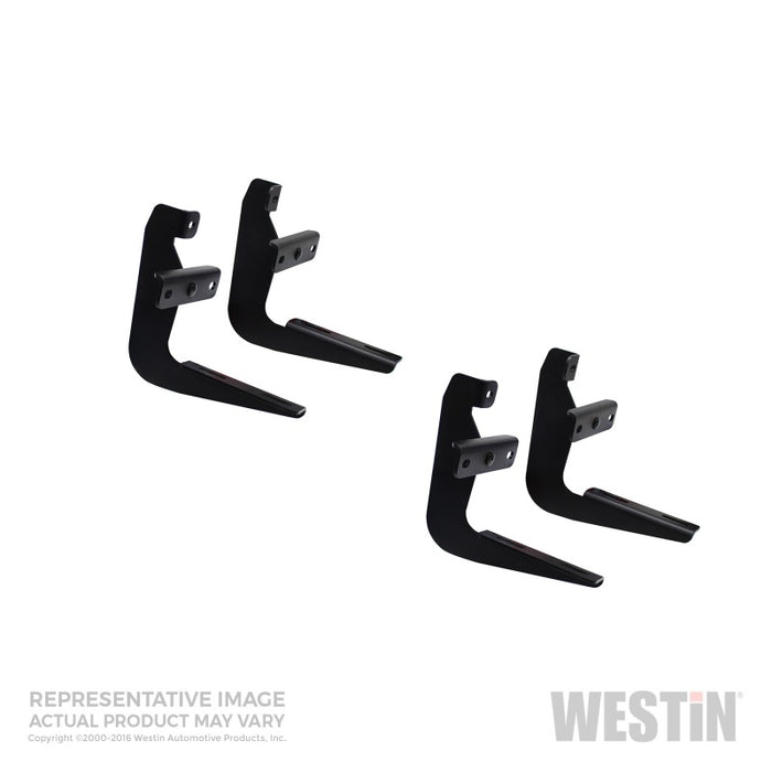 Westin 2007-2013 Chevy Silverado 1500 Crew Cab Running Board Mount Kit - Black