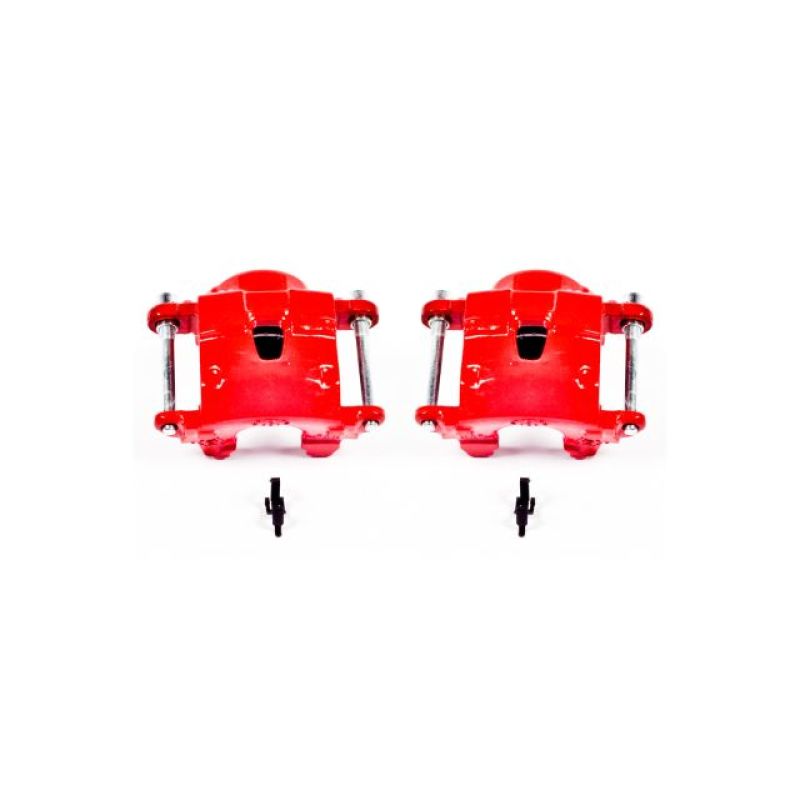 Étriers avant rouges Power Stop 78-85 Avanti II sans supports - Paire