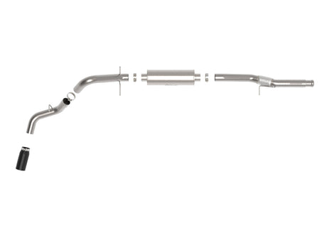 Système d'échappement arrière de catalyseur aFe Apollo GT Series 4 po 409SS avec embout noir 14-18 GM Silverado/Sierra 1500 V8-6,2 L
