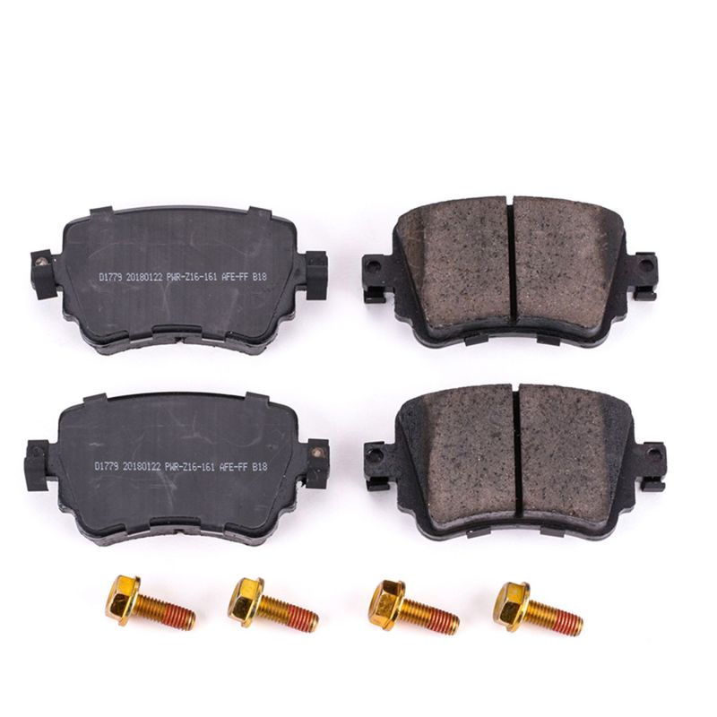 Plaquettes de frein arrière Power Stop 16-18 Audi Q3 Z17 Evolution en céramique avec matériel