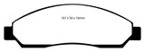 Plaquettes de frein avant EBC 04-06 Chevrolet Colorado 2.8 Greenstuff