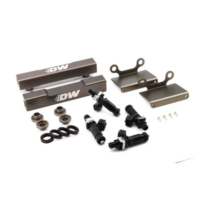 Kit de conversion de rampe d'alimentation latérale vers alimentation supérieure DeatschWerks 04-06 Subaru STI/LGT avec injecteurs 1200cc