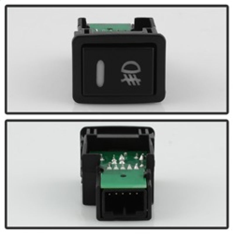 Feux antibrouillard OEM Spyder 17-18 Nissan Rogue (ne conviennent pas aux modèles Sport) avec interrupteur - Transparent (FL-NR2017-C)