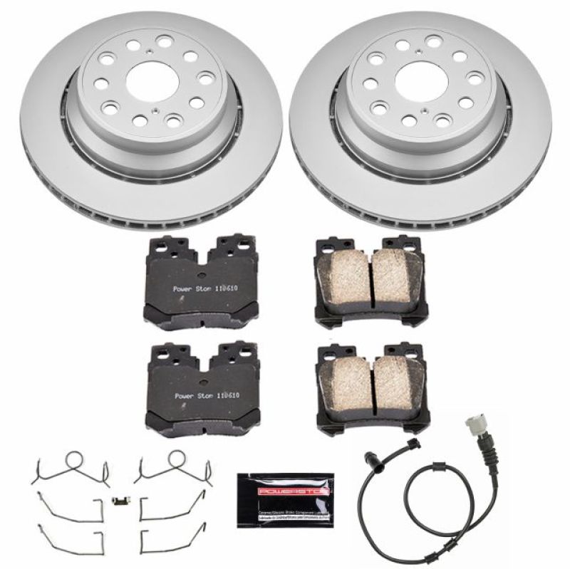 Kit de freins arrière Power Stop 07-09 Lexus LS460 Z17 Evolution Geomet avec revêtement