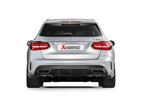 Arrière de catalyseur Akrapovic 15-17 AMG C63 Estate Evolution Line (titane) avec embouts en carbone (tuyau de liaison requis)